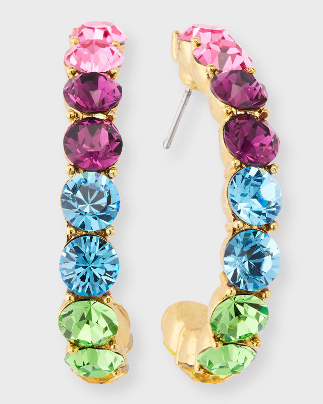 Crystal Hoop Earrings